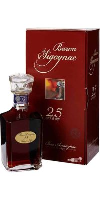 Armagnac Baron De Sigognac Carafe 25 Ani 0.7L
