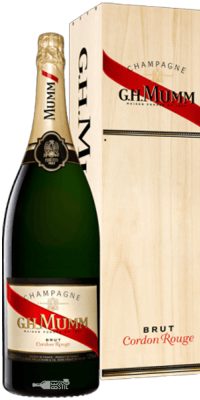 G.H. Mumm Cordon Rouge Jeroboam + Cutie Lemn