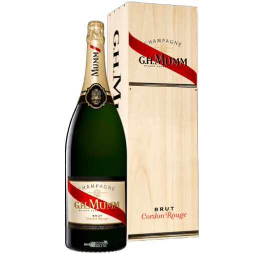 G.H. Mumm Cordon Rouge Jeroboam + Cutie Lemn