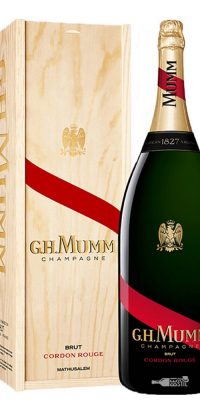 G.H. Mumm Cordon Rouge Mathusalem + Cutie Lemn