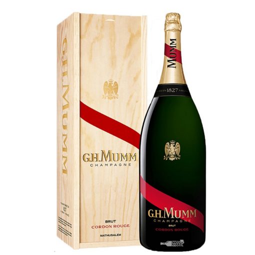 G.H. Mumm Cordon Rouge Mathusalem + Cutie Lemn