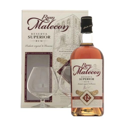 Malecon Reserva Superior 12 Ani + 2 Pahare 0.7L