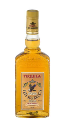Tres Sombreros Tequila Gold 0.7 L