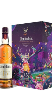 Glenfiddich 15 Ani Solere Festive + 2 Pahare 0.7L